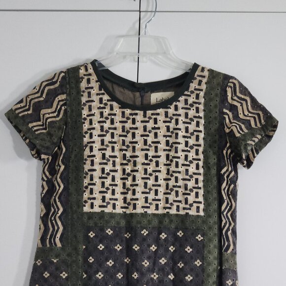 Label Ritu Kumar A-line Midi Dress Women's Size 1 Green - Picture 4 of 8